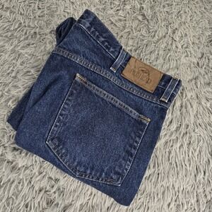 Red Head 61450S Mens 42/34 Straight Leg‎ Dark Wash Boot Cut Denim Jeans